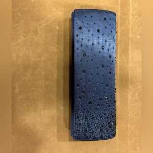 Lulu Townsend dark blue satin evening clutch or shoulder bag